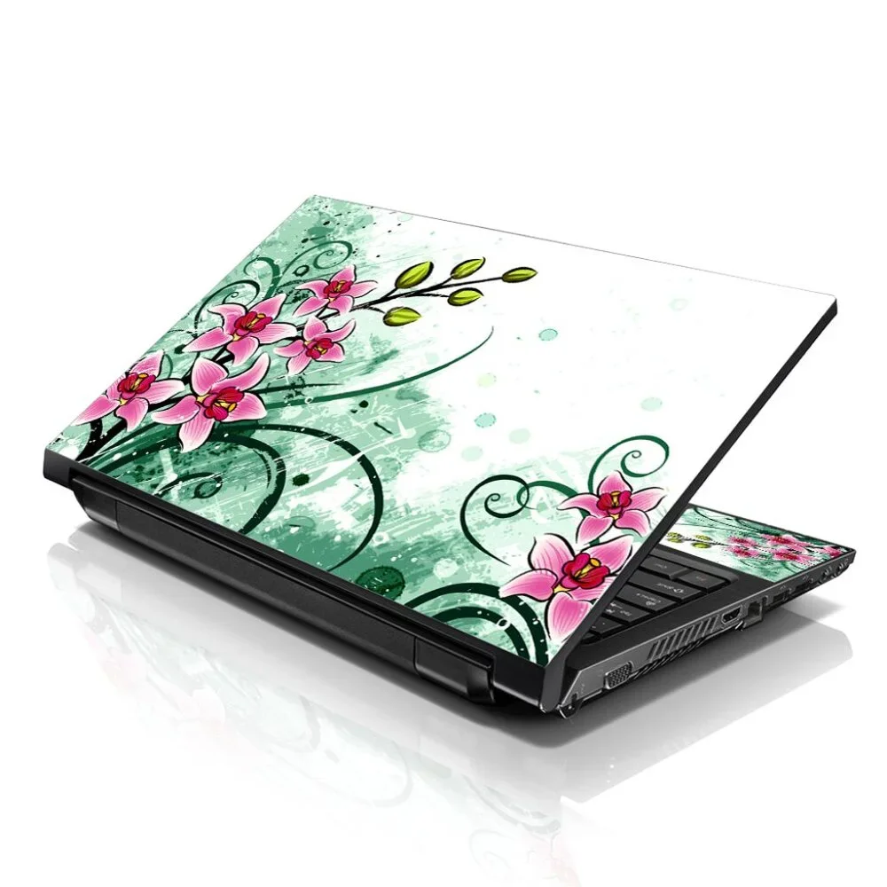 LSS 15.6 & 17.3 Inches Laptop Notebook Skin Sticker Decal - Pink Flower Floral